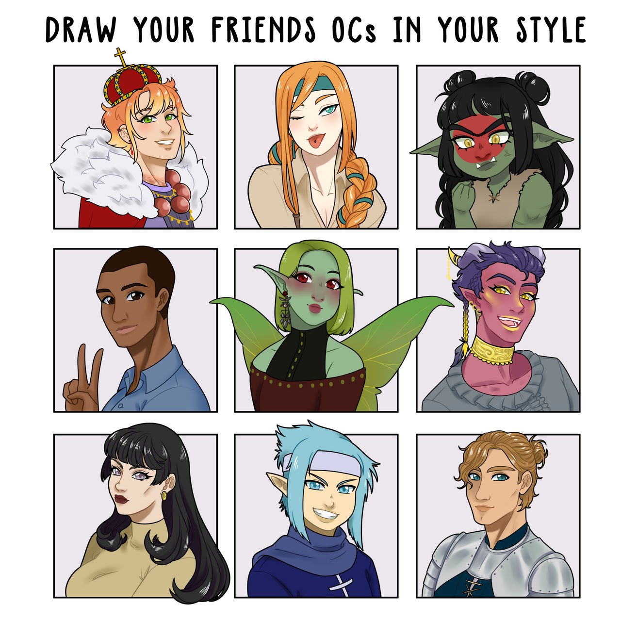 Draw your friends' ocs in your style by Izumi-sen on DeviantArt