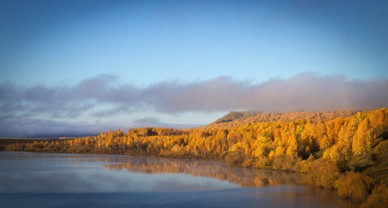 Autumn morning (siberia lakes series)