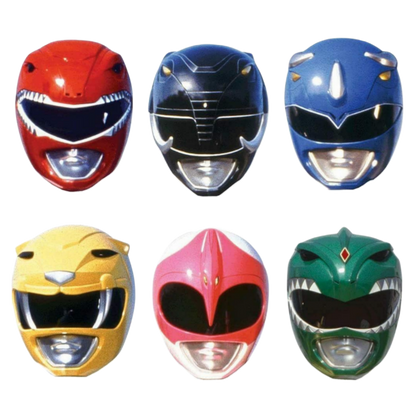 Power Ranger Helments Logs Mighty Morphin Power Rangers Helmets by 50thsupersentai on DeviantArt