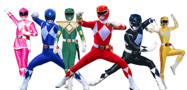 Mighty Morphin Power Rangers Team Render 4 by 50thsupersentai on DeviantArt