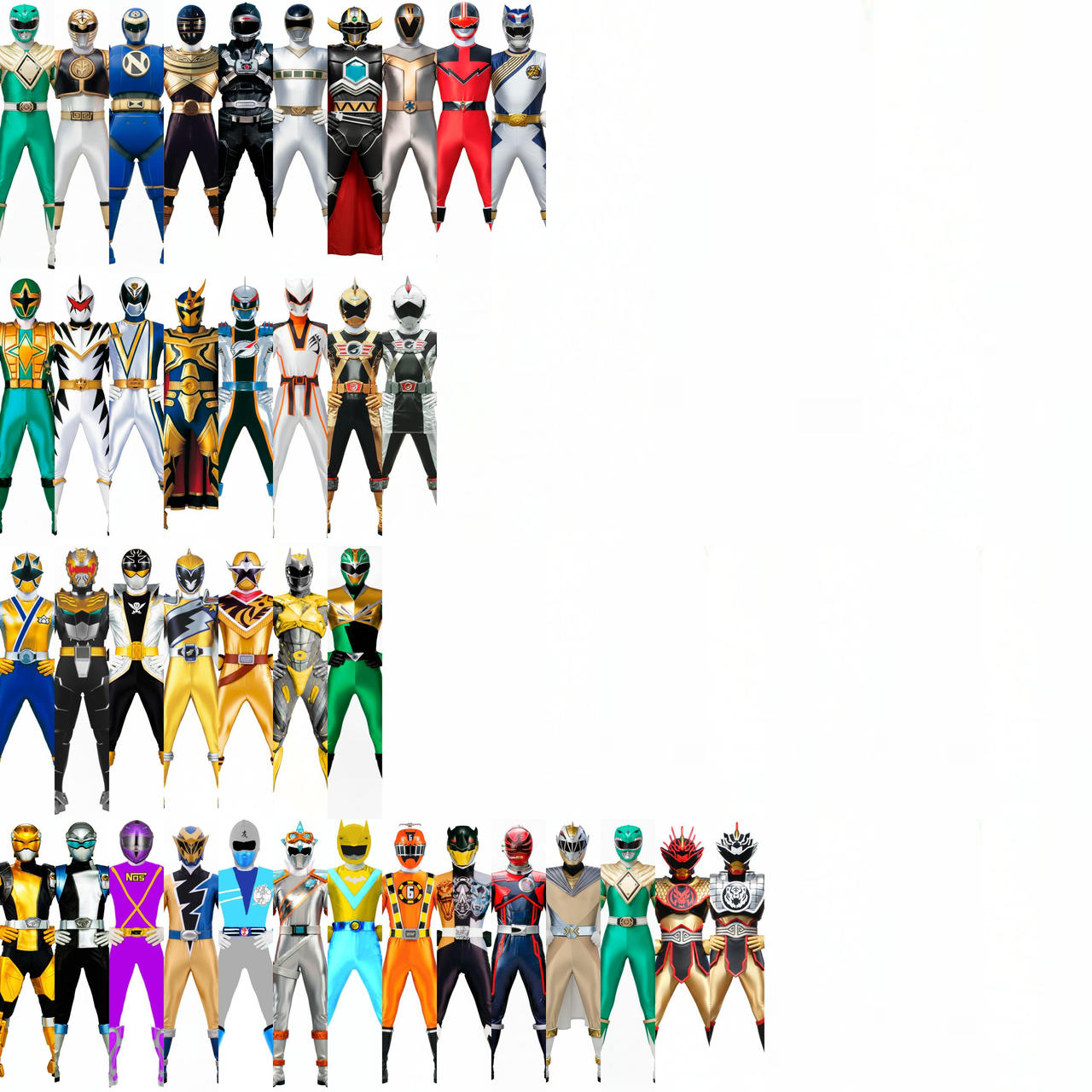 (Dbartoche) Sixth Rangers by 50thsupersentai on DeviantArt