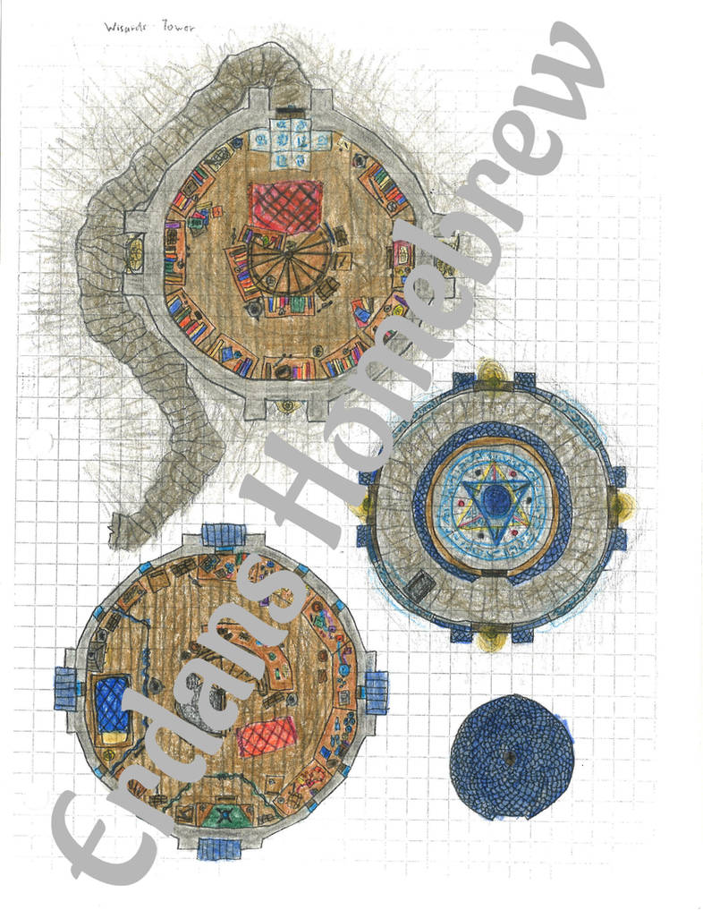 DnD Map of Wizard Tower by ErdanDarante on DeviantArt