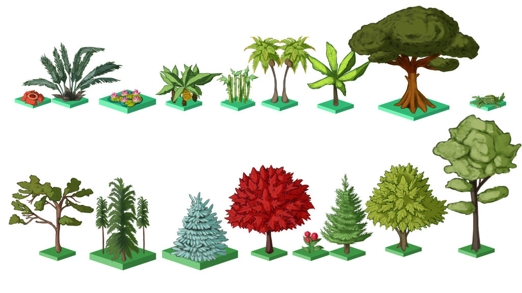 Tree Game Assets by Fox-Candy on DeviantArt