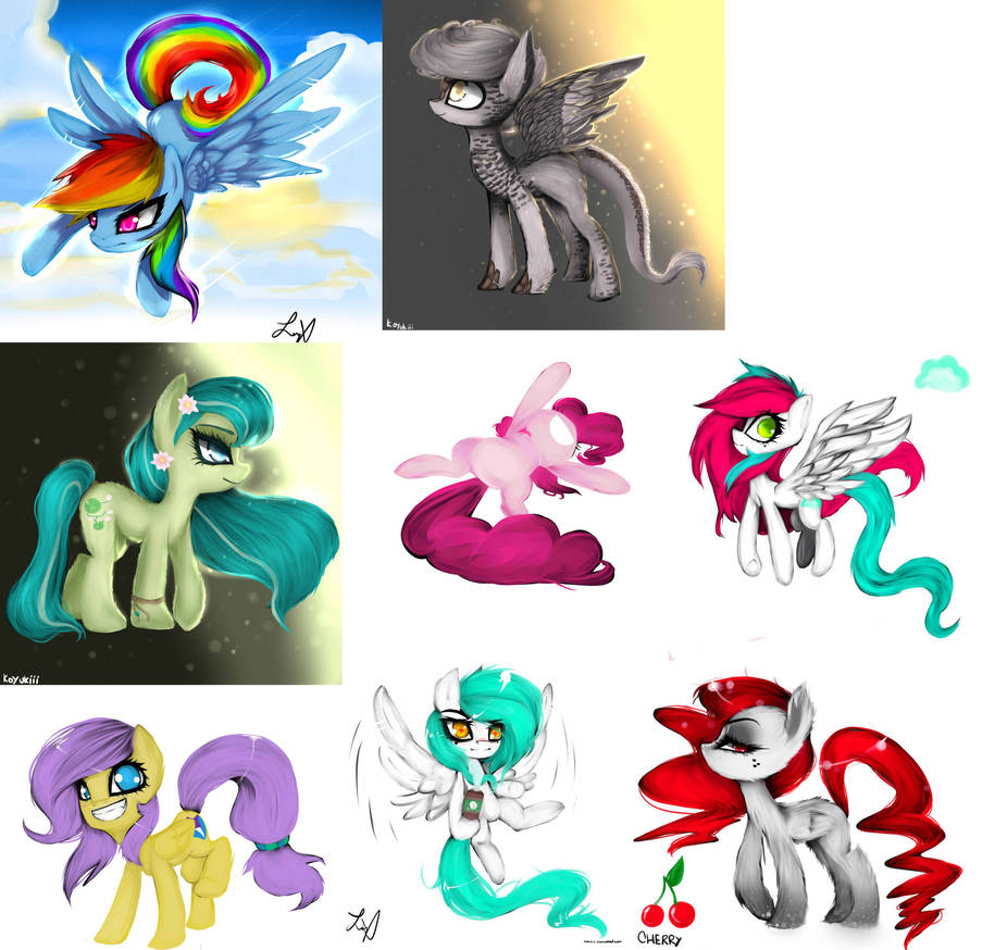 My Little Pony Commission Examples by Fox-Candy on DeviantArt