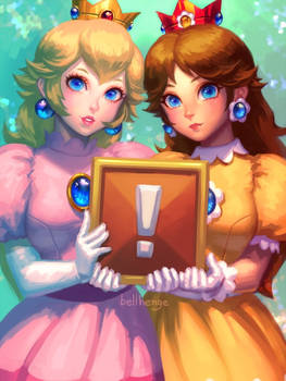 Peach and Daisy, old ver.