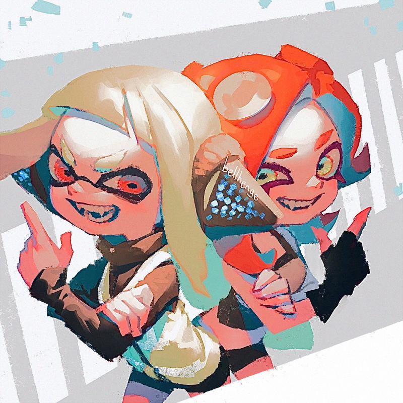 Agent3 and Octoling by bellhenge on DeviantArt
