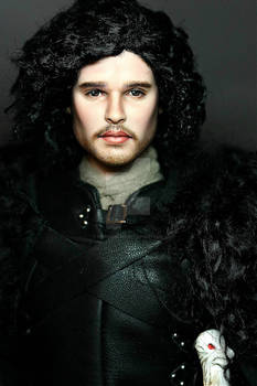 Jon Snow repaint doll with costume