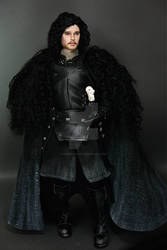 Jon Snow custom doll repaint with costume