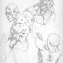 Cap, Spidey, Hulkling Sketch