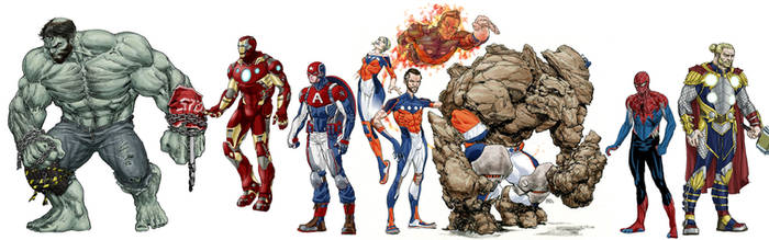 Marvel Redesigns WIP by RansomGetty