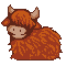 Highland cow | Pixel Art