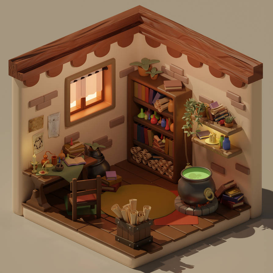 Alchemy Room by Accagern on DeviantArt