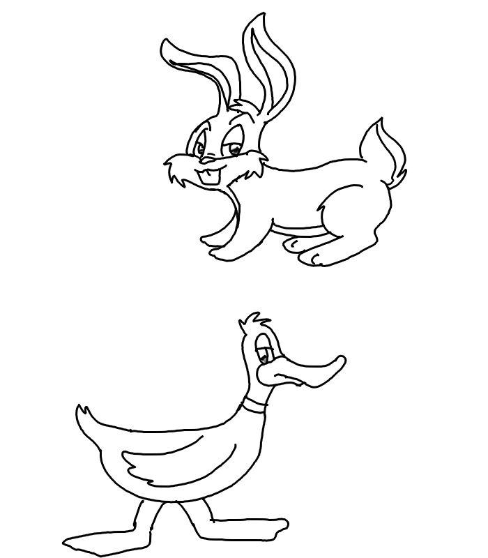 Bunny and Duck by Da-Wabbit on DeviantArt