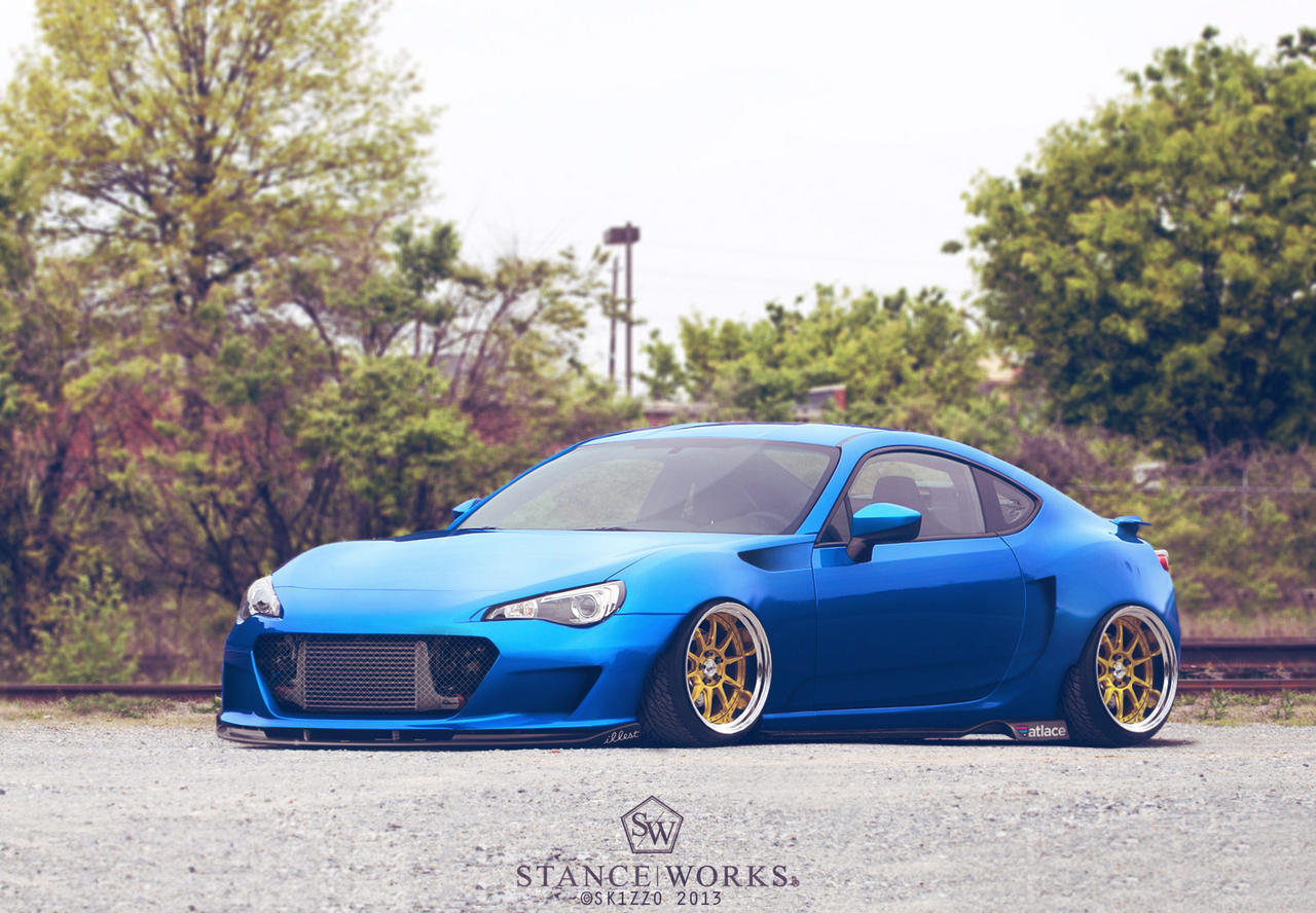 Stanced Subaru BRZ SK Bodykit by Sk1zzo on DeviantArt