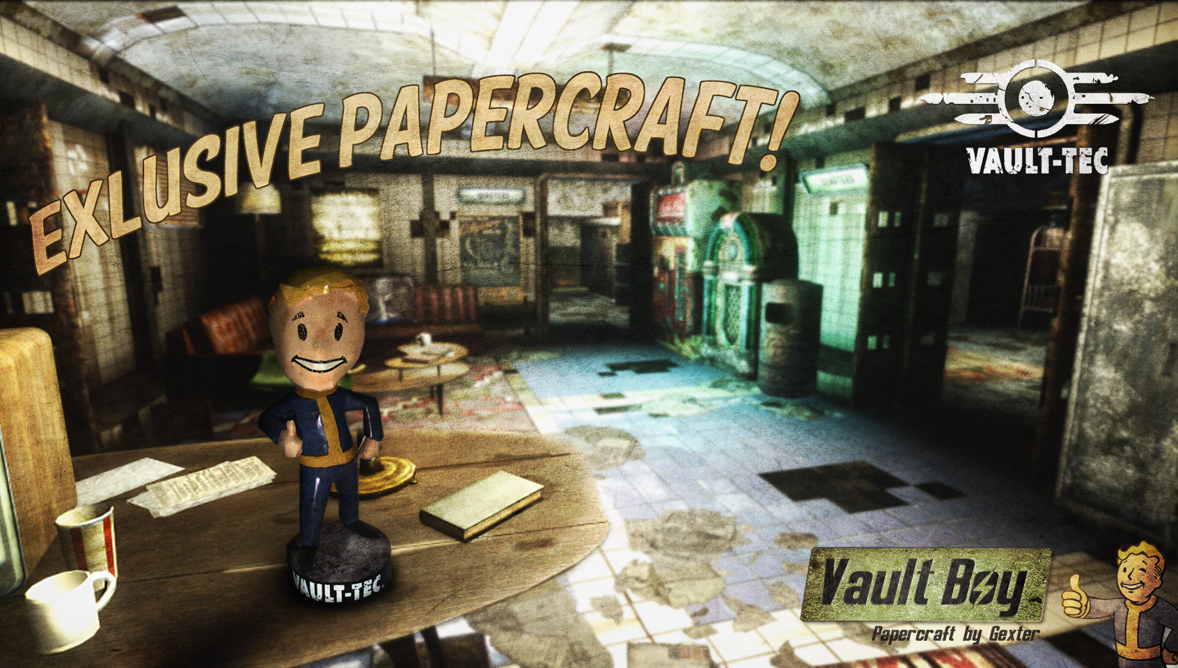 Fallout Terminal Papercraft Fallout - Vault Boy Charisma Bobblehead Papercraft by g3xter on DeviantArt