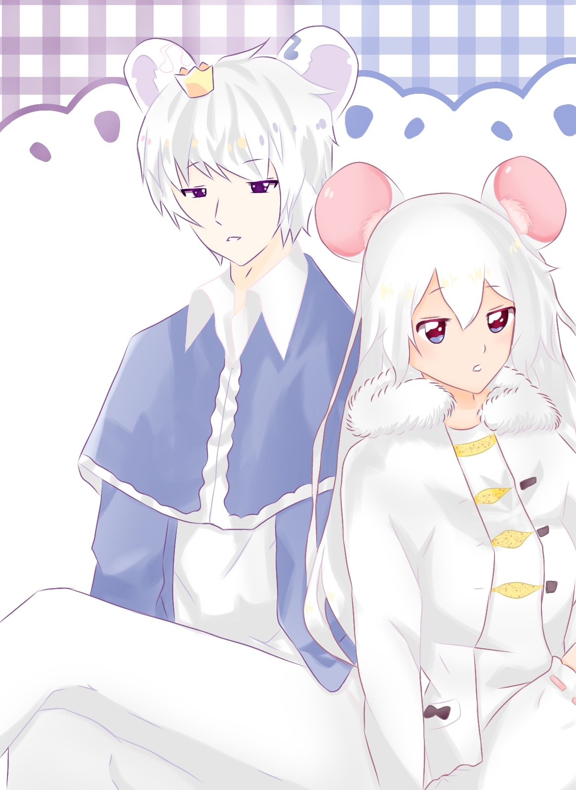 Anime mouse girl and boy by KawaimiiWolf on DeviantArt