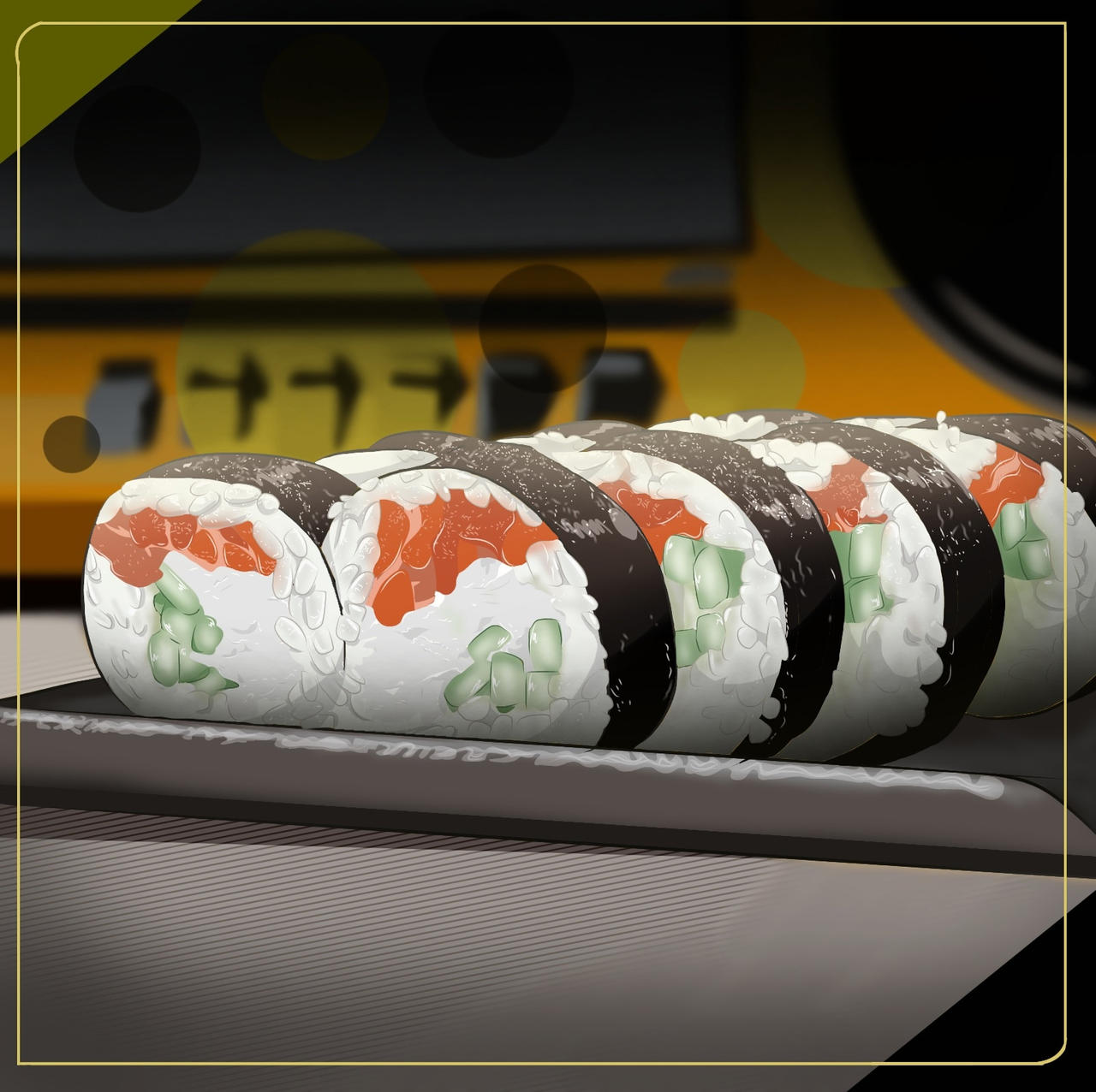 Sushi Art by KawaimiiWolf on DeviantArt