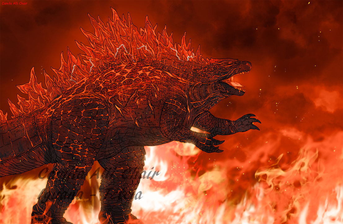 Burning Godzilla by FreakyRaptor on DeviantArt