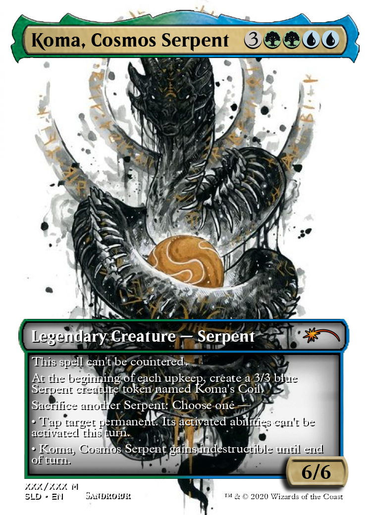 Koma, Cosmos Serpent Alt Full Art by Sandrorjr on DeviantArt