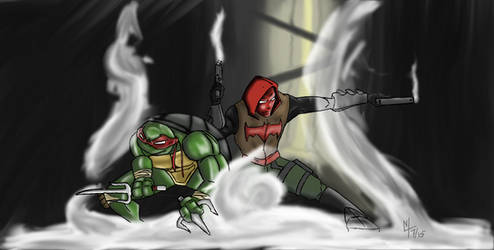 Raph And Red Hood