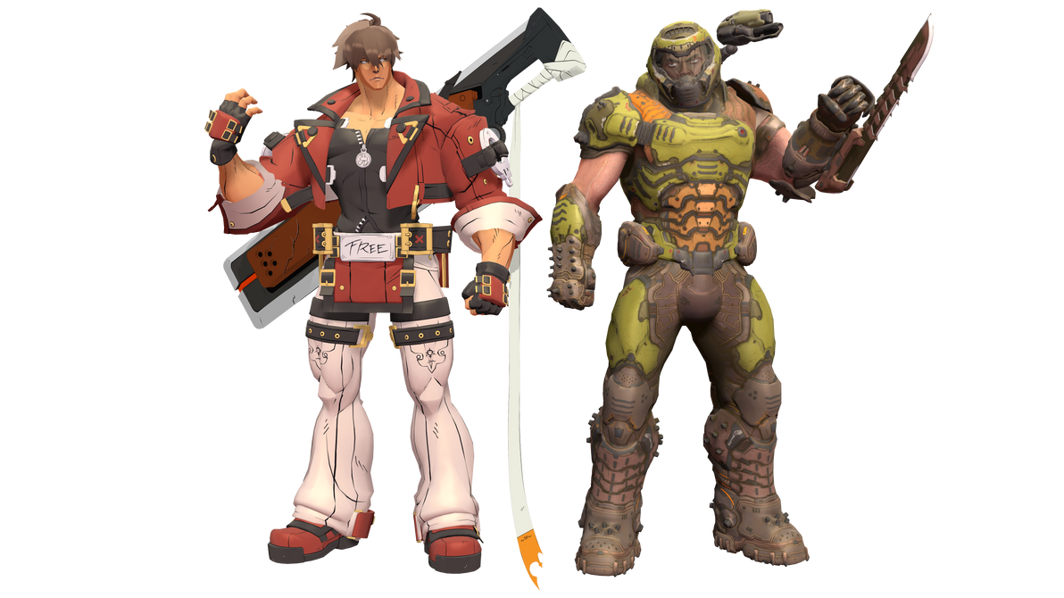 Sol Badguy and DoomGuy Render 1 by BianGt on DeviantArt