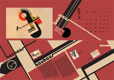 bauhaus calendar