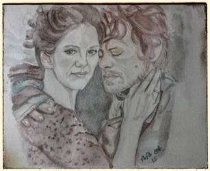 Mr. and Mrs. Frasier II : watercolor