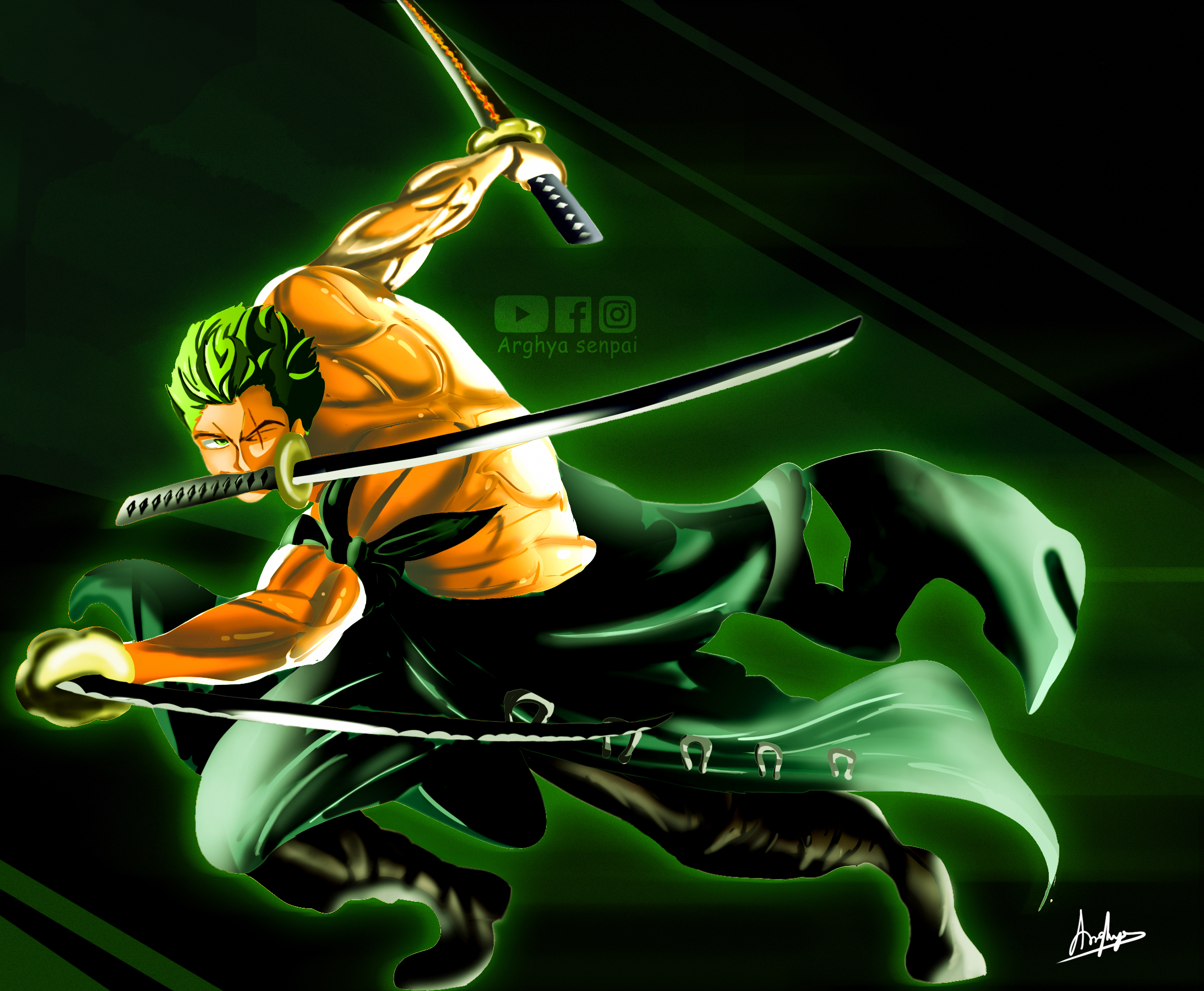 Roronoa zoro, Digital Art