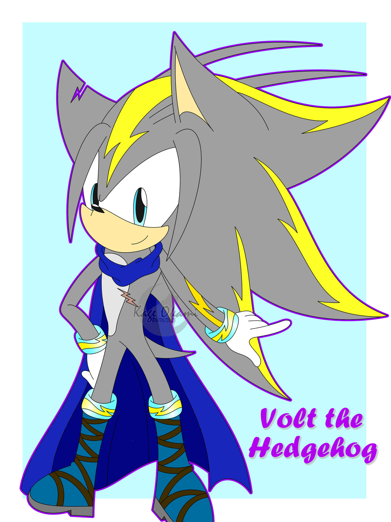 Volt the Hedgehog by KageOkami21 on DeviantArt