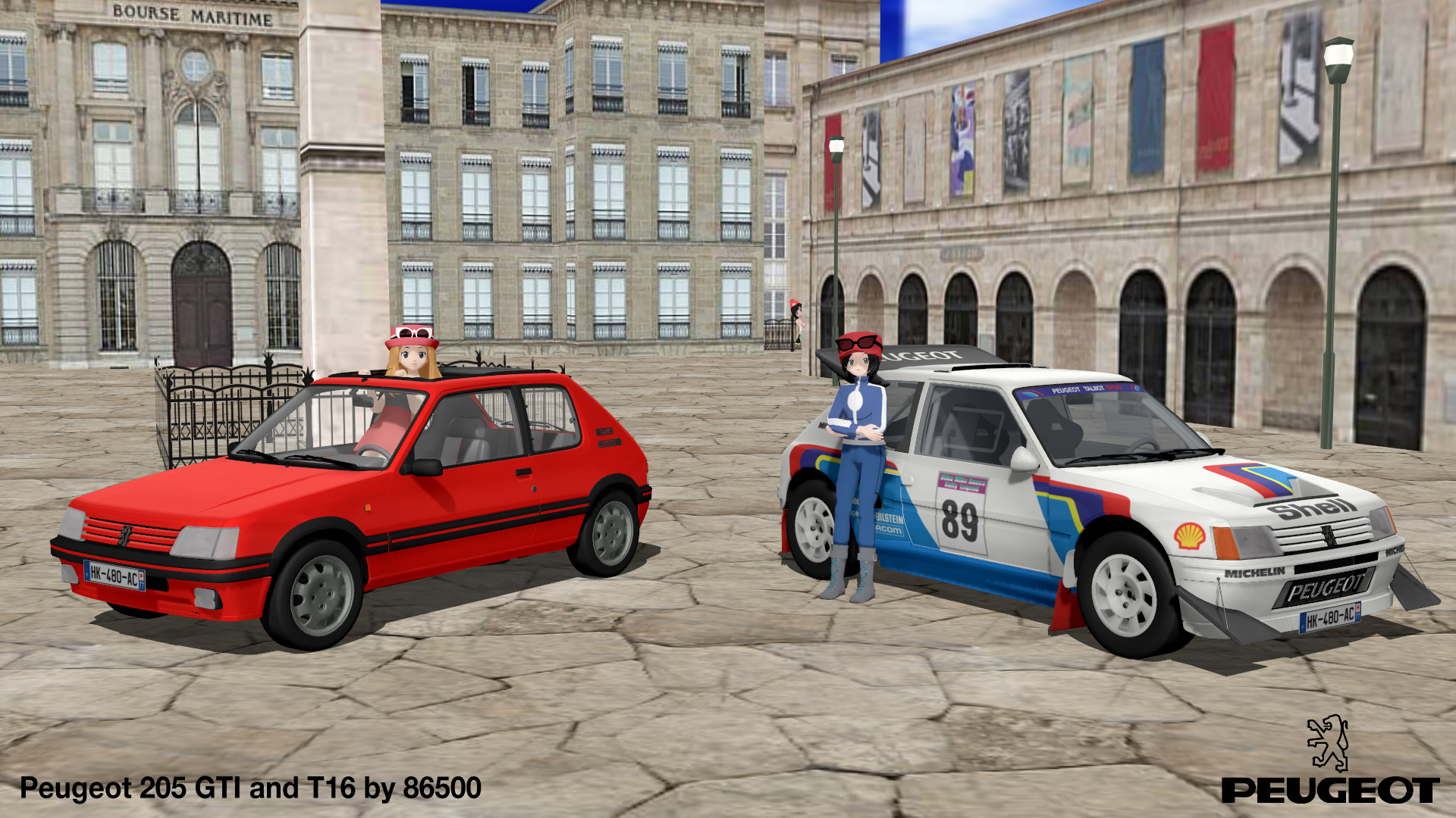 MMD Vehicle DL Series: Peugeot 205