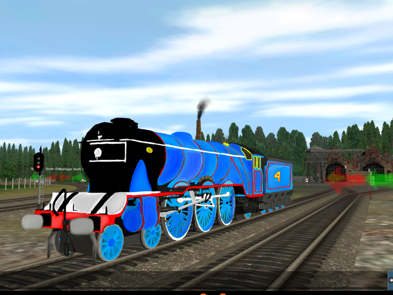 Realistic Gordon the Big Blue Engine V3 by PAULJUNIOR2009 on DeviantArt