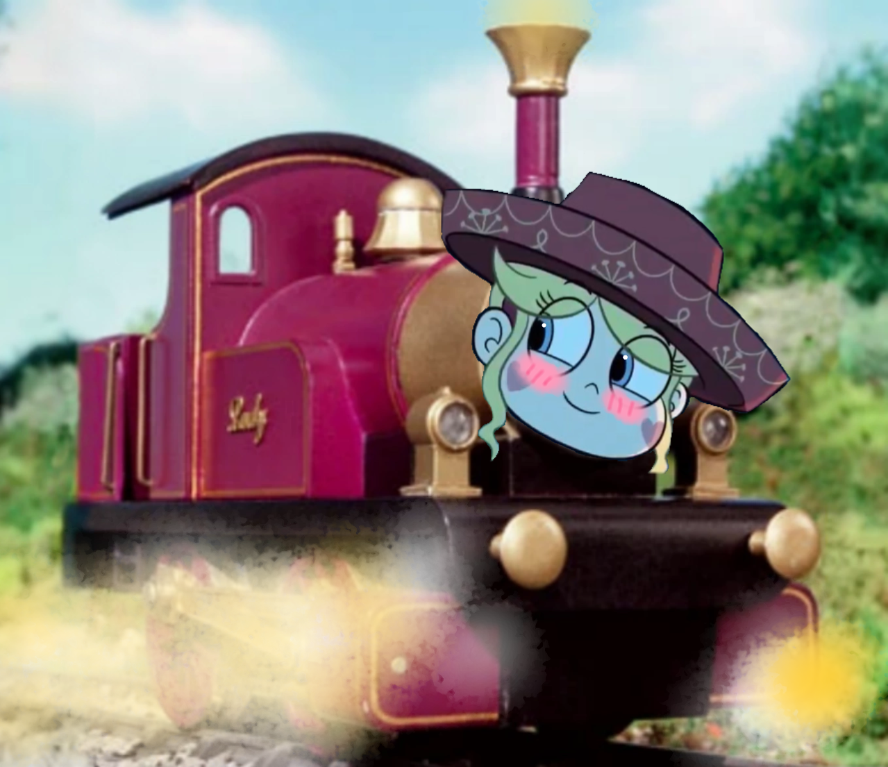 LADY THE MAGICAL ENGINE AS STAR BUTTERFLY FACE by PAULJUNIOR2009 on ...