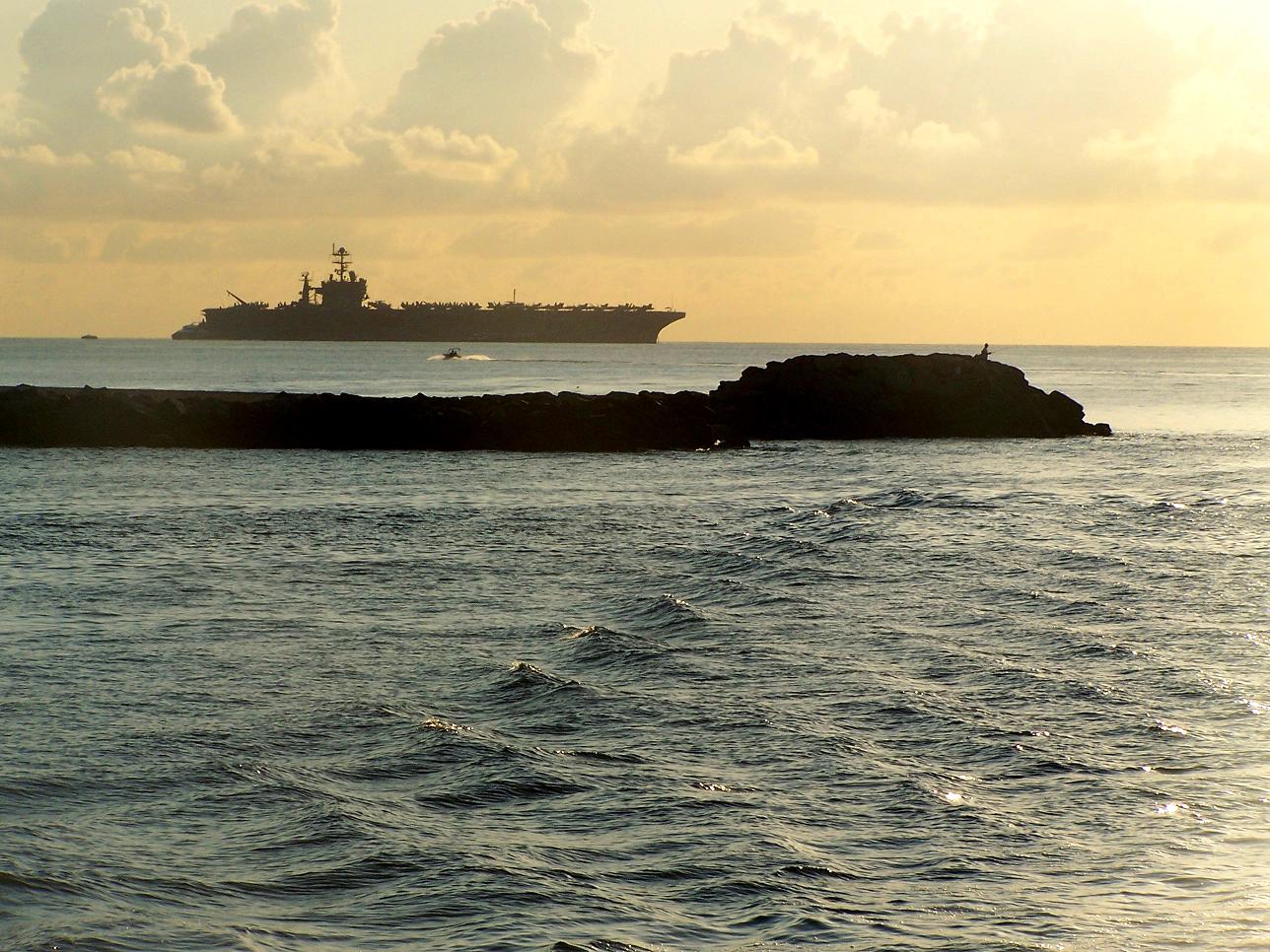 Warship off Port Everglades