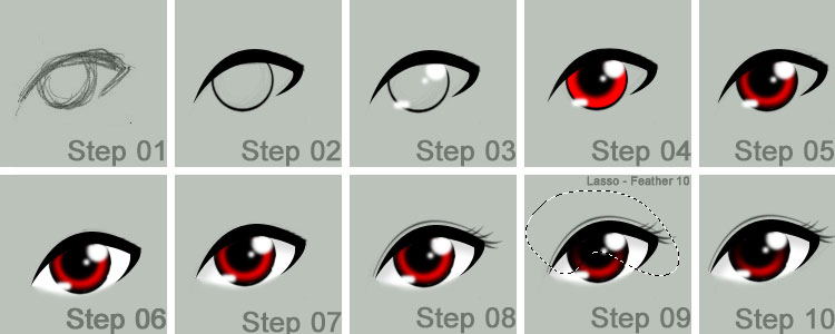 HOW I DO MY ANIME EYES ...