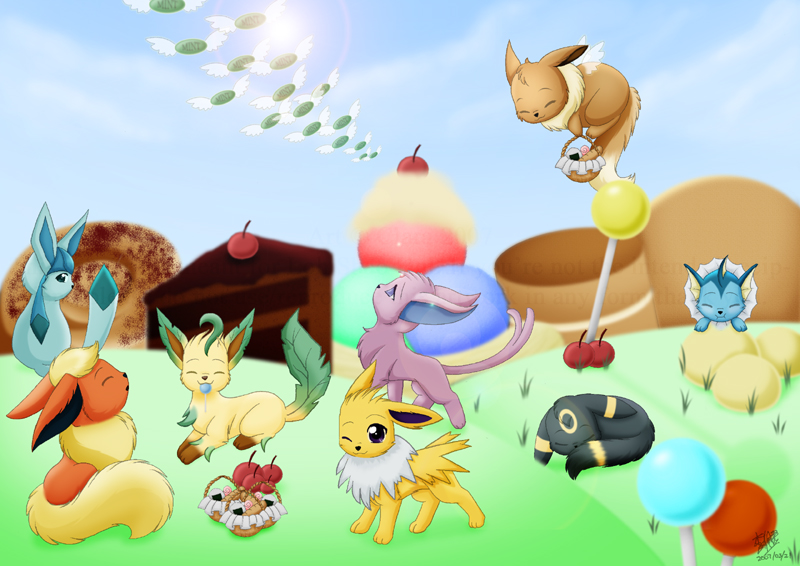 .Eevees in CandyLand.