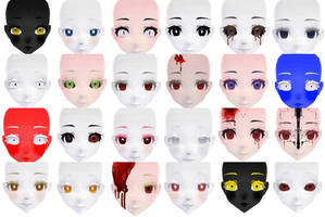 MMD - MOGEKO EYE/FACE PACK *DOWNLOAD/UPDATED*