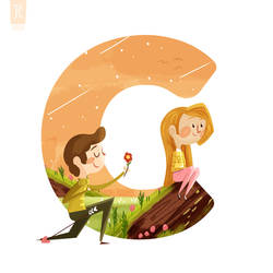 C is for Cupid's Arrow