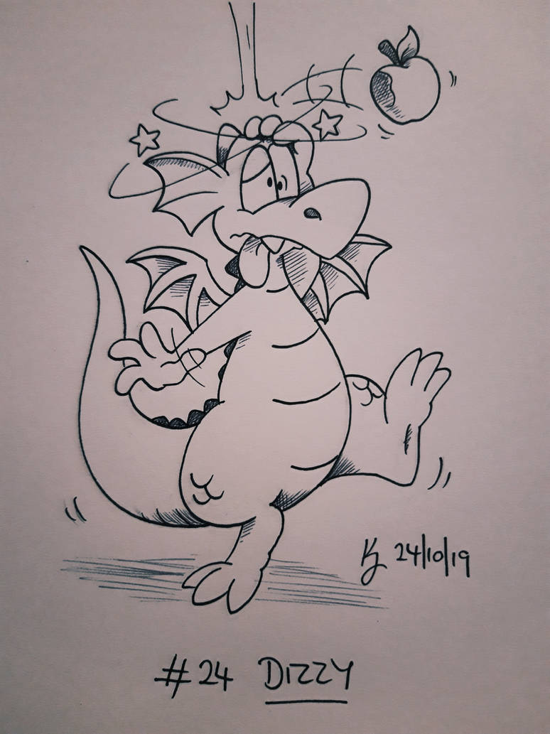 Inktober #24 Dizzy by ZookieDragon on DeviantArt