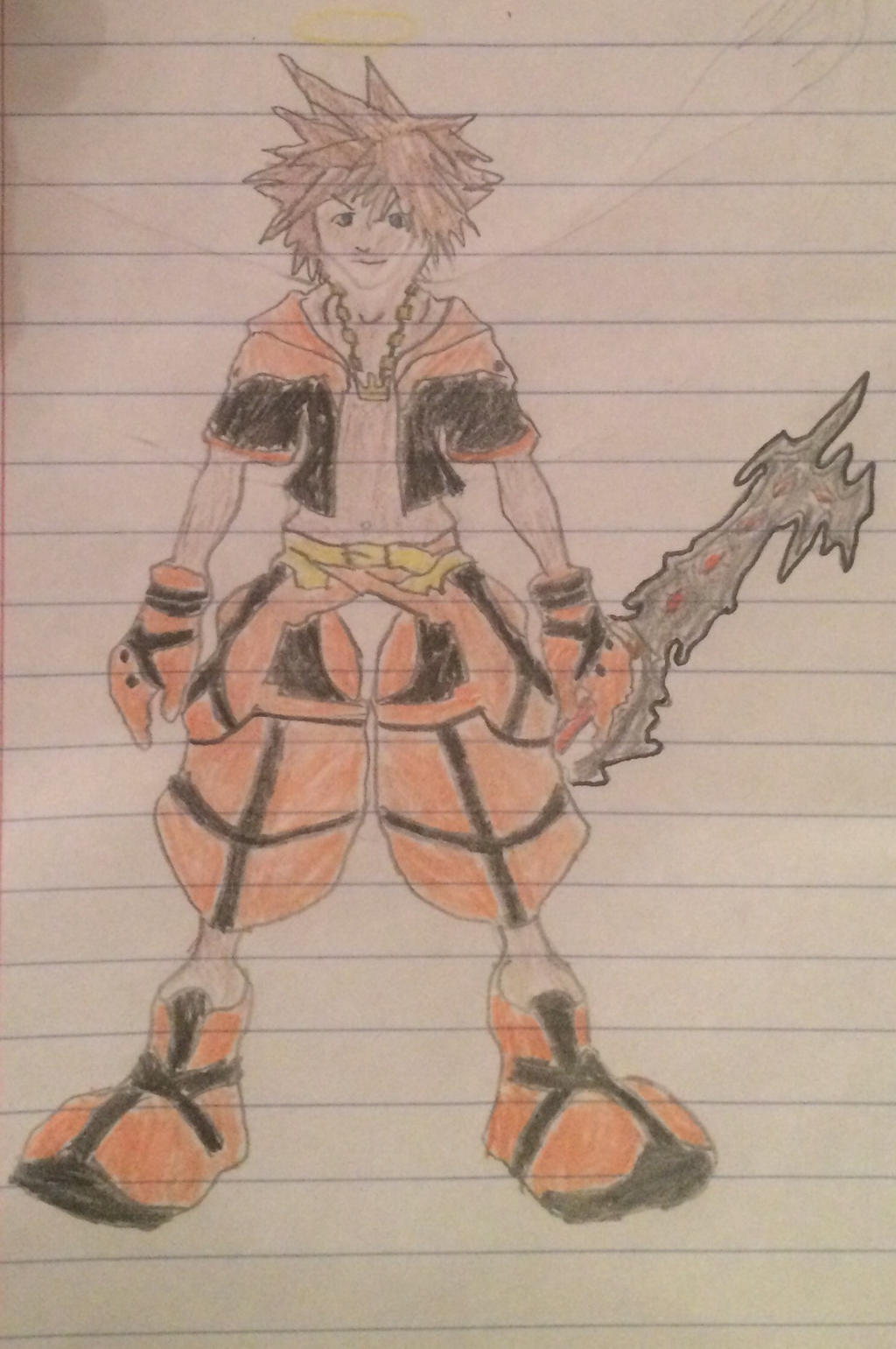 Sora fan-art (Draft) by Mr-Beastboy on DeviantArt