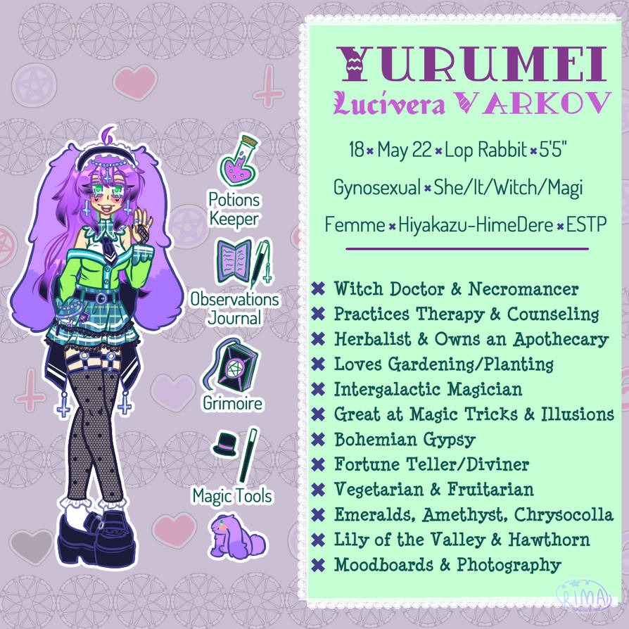 Yurumei Reference Sheet 2022 by maidorihime on DeviantArt