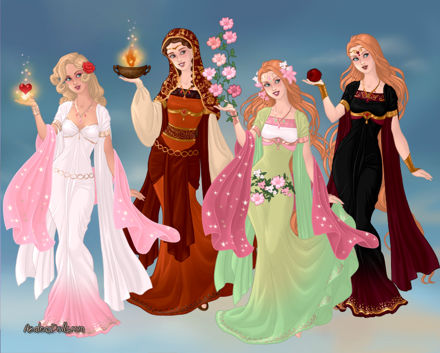 GoddessMaker: Aphrodite, Hestia and Persephone