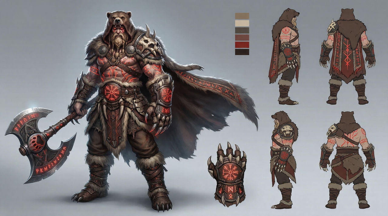 Wowhead Runebear The Rune Bear Totem Barbarian Character Sheet by LAMichele on DeviantArt