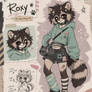 Roxy Emo Raccoon Furry Adoptable