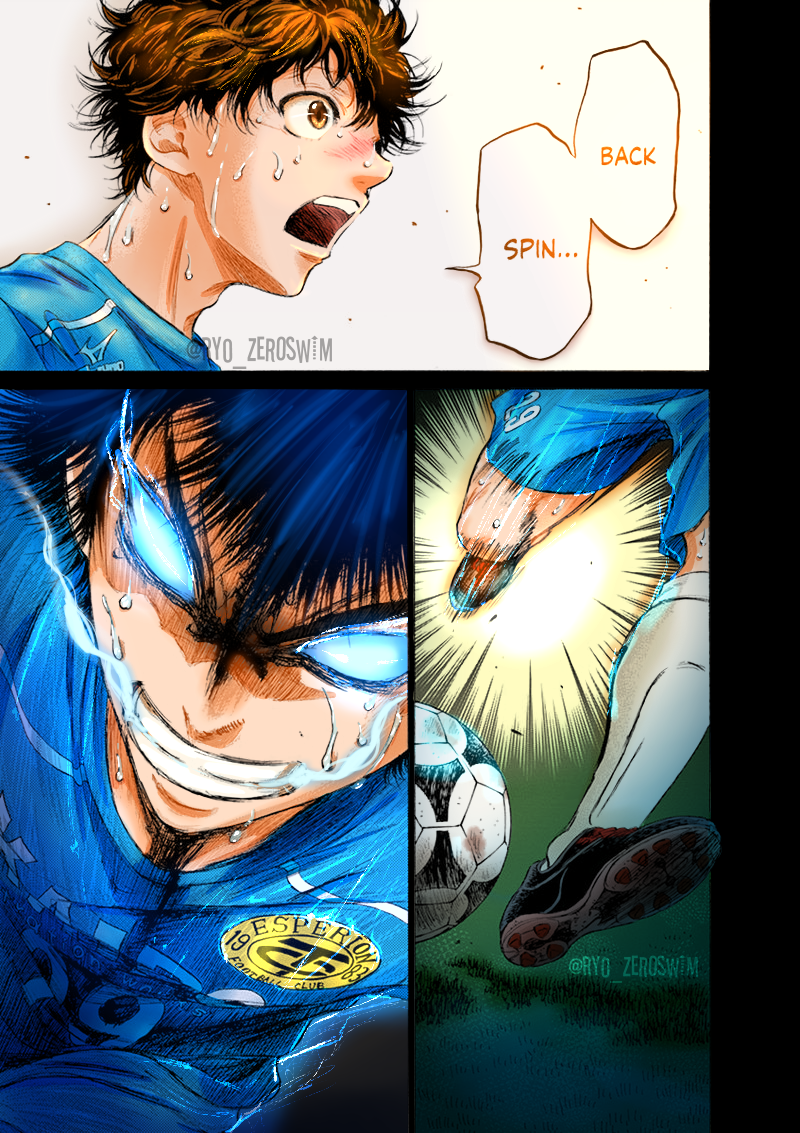 Ao Ashi chapter168 page 13 manga coloring by ZeroSwim on DeviantArt
