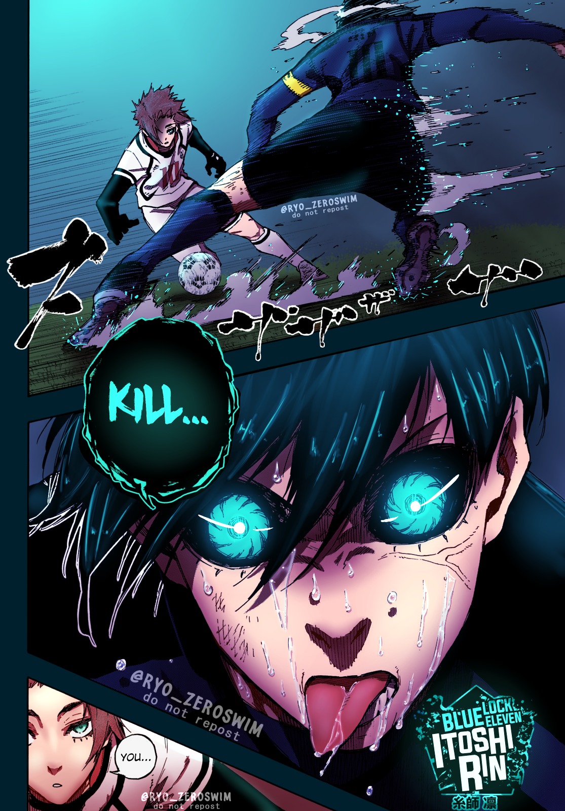 Blue Lock chapter 146 page 9 Manga Coloring 1 1 by ZeroSwim on