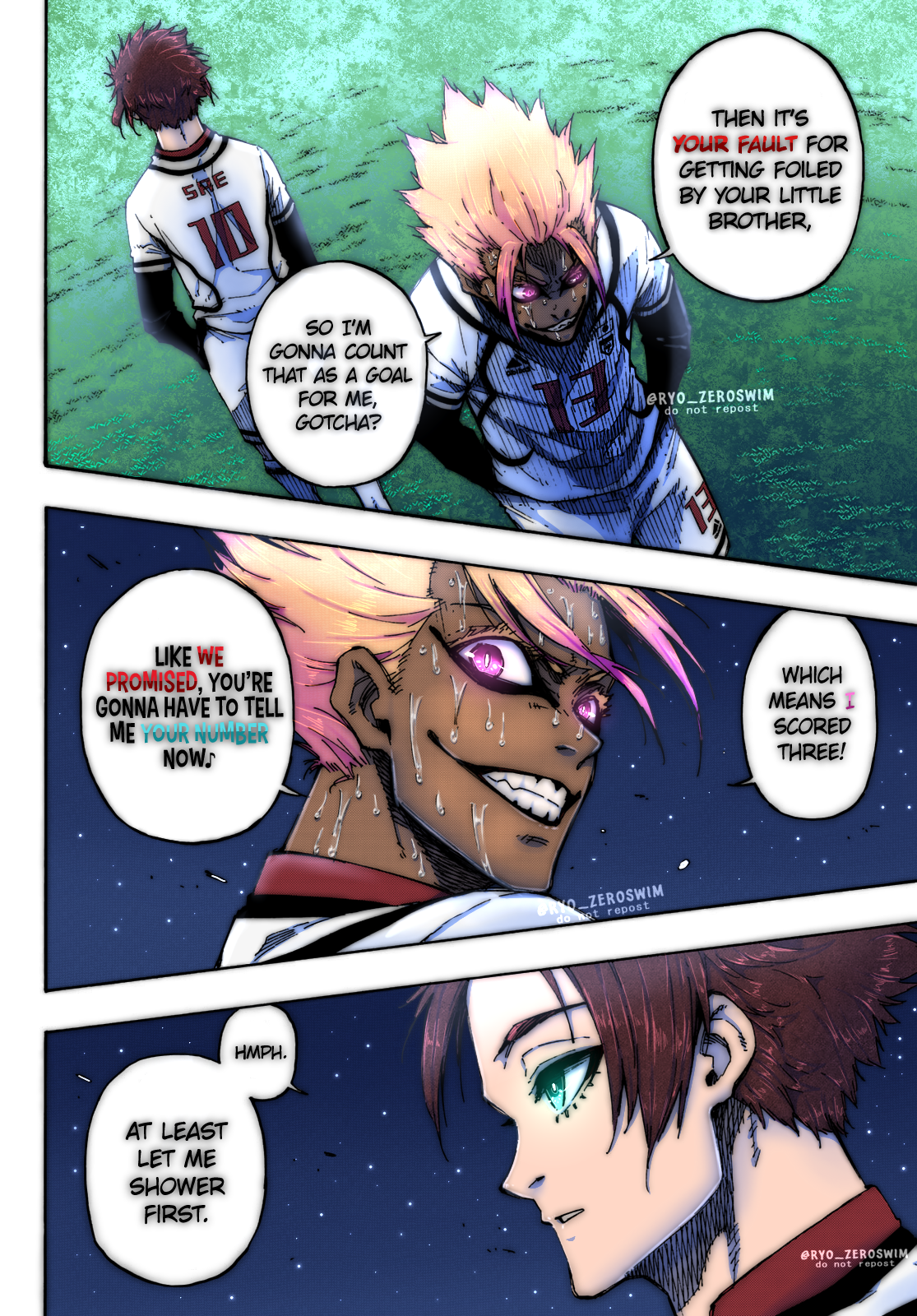 Blue Lock chapter 88 page 18 Manga Coloring by ZeroSwim on DeviantArt