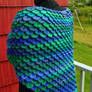 Dragon Fly Handmade Crochet Shawl