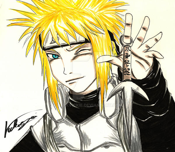 Minato Without Color Minato by Darkvickie on DeviantArt