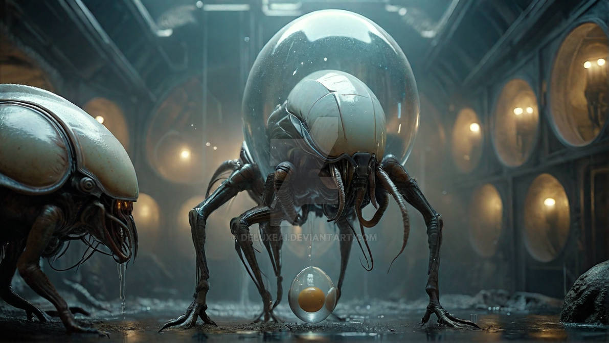 ALIEN PREGNANCY by DELUXEAi on DeviantArt