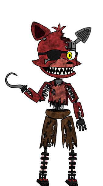 FNaF 2 Human Withered Foxy by HideInBedroom on DeviantArt